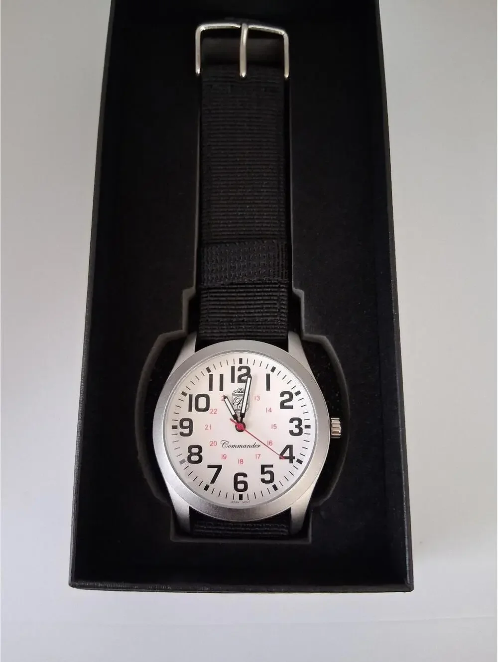 NEW Pierre Lucerne Commander WW2 Style Navy Men's‎ Watch
